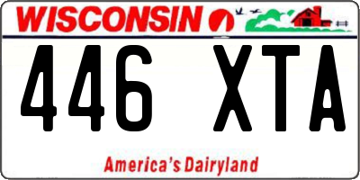 WI license plate 446XTA