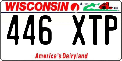 WI license plate 446XTP