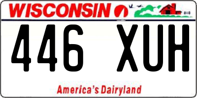 WI license plate 446XUH