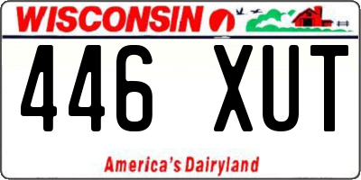 WI license plate 446XUT