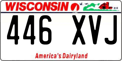 WI license plate 446XVJ