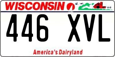 WI license plate 446XVL