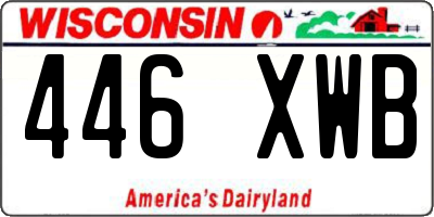 WI license plate 446XWB