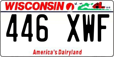 WI license plate 446XWF