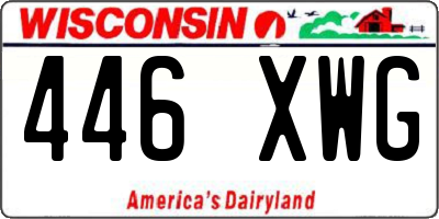 WI license plate 446XWG