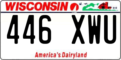 WI license plate 446XWU