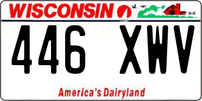 WI license plate 446XWV