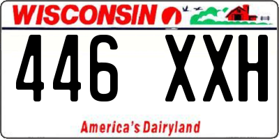 WI license plate 446XXH