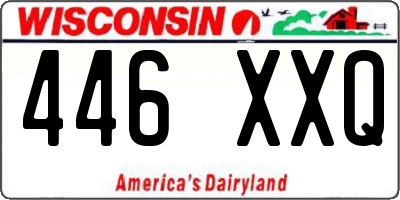 WI license plate 446XXQ