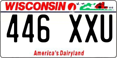 WI license plate 446XXU