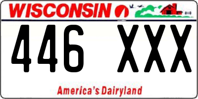WI license plate 446XXX