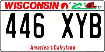 WI license plate 446XYB