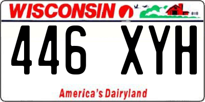 WI license plate 446XYH