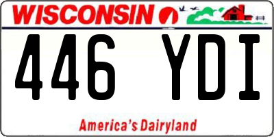 WI license plate 446YDI