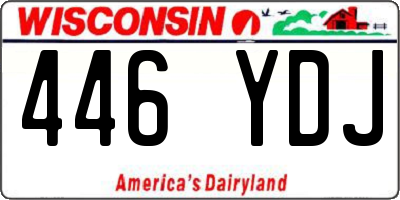 WI license plate 446YDJ