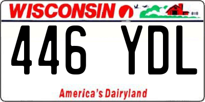 WI license plate 446YDL