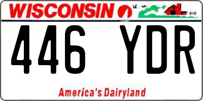WI license plate 446YDR