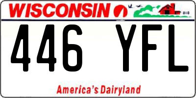 WI license plate 446YFL