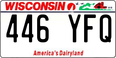 WI license plate 446YFQ
