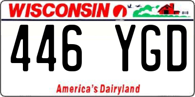 WI license plate 446YGD