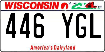 WI license plate 446YGL