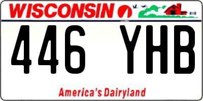 WI license plate 446YHB