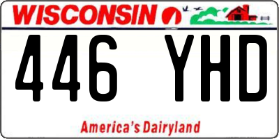 WI license plate 446YHD