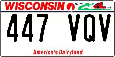 WI license plate 447VQV