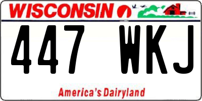 WI license plate 447WKJ