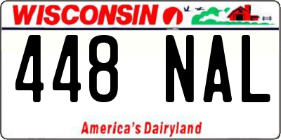 WI license plate 448NAL