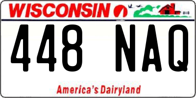 WI license plate 448NAQ