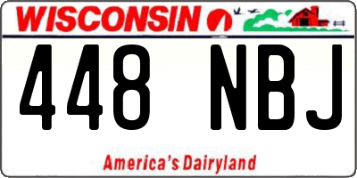 WI license plate 448NBJ