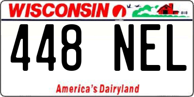 WI license plate 448NEL