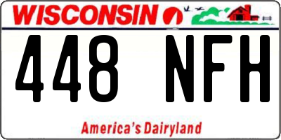 WI license plate 448NFH