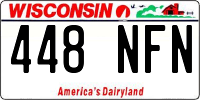 WI license plate 448NFN