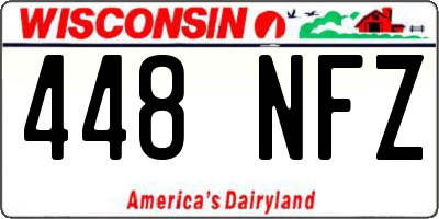 WI license plate 448NFZ