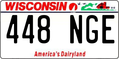 WI license plate 448NGE