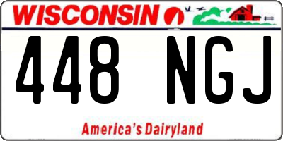 WI license plate 448NGJ