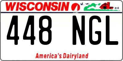 WI license plate 448NGL