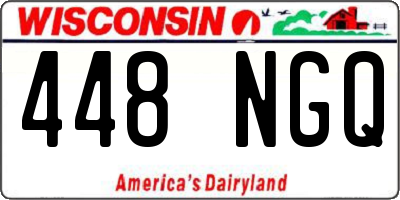 WI license plate 448NGQ