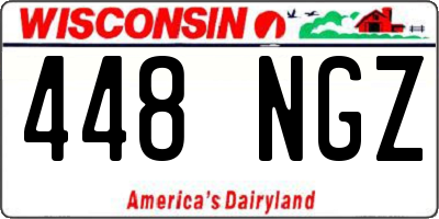 WI license plate 448NGZ