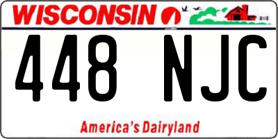 WI license plate 448NJC