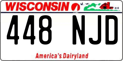 WI license plate 448NJD
