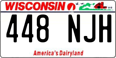 WI license plate 448NJH