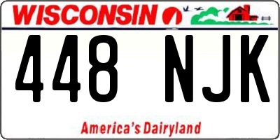 WI license plate 448NJK