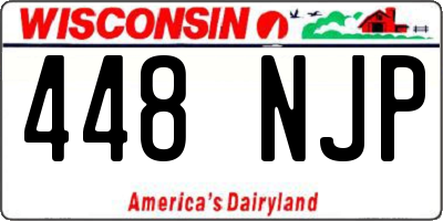 WI license plate 448NJP