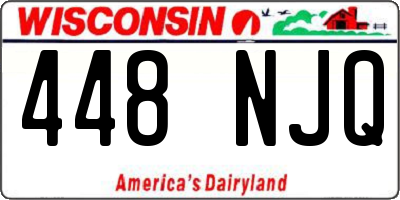 WI license plate 448NJQ