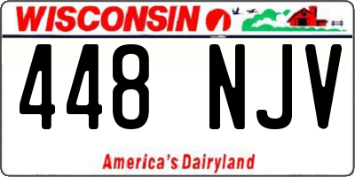 WI license plate 448NJV