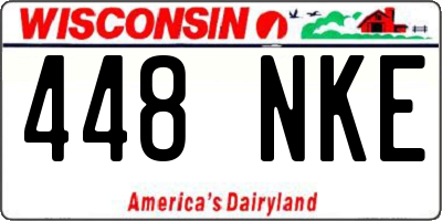 WI license plate 448NKE
