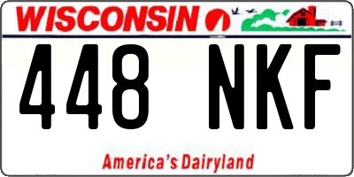 WI license plate 448NKF